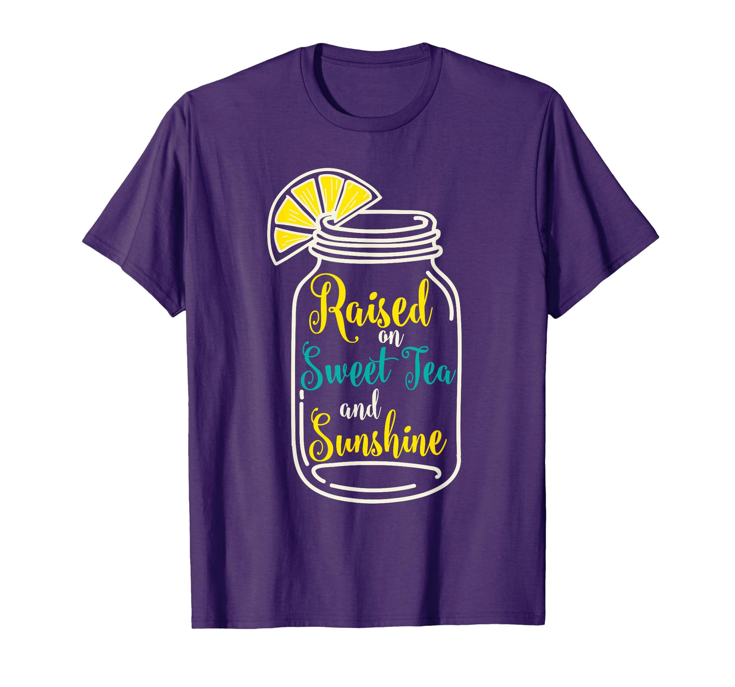 Girls Southern Gift T-Shirt Raised on Sweet Tea & Sunshine T-Shirt
