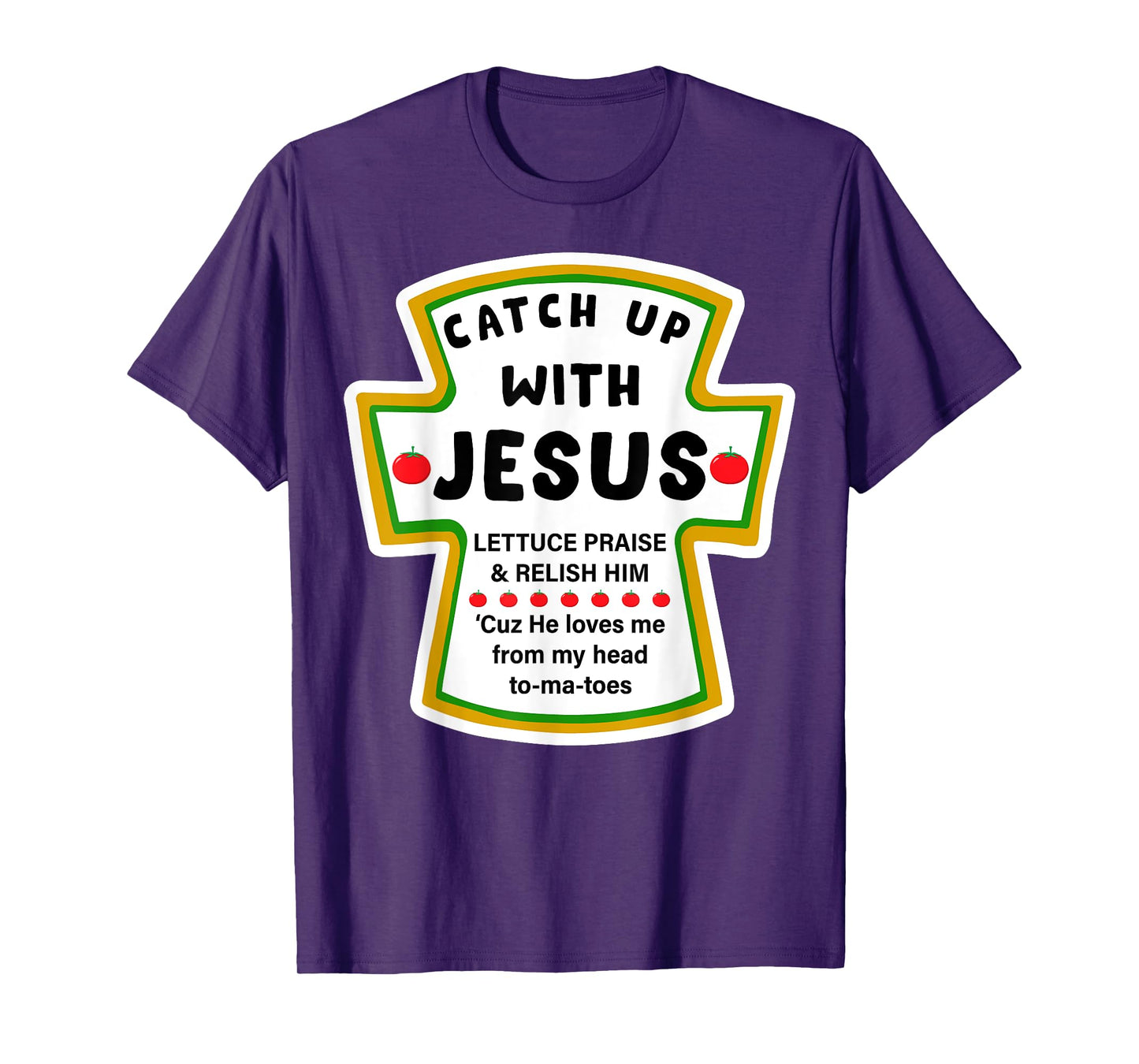 Catchup With Jesus Funny Christian Jesus Christmas Gift T-Shirt