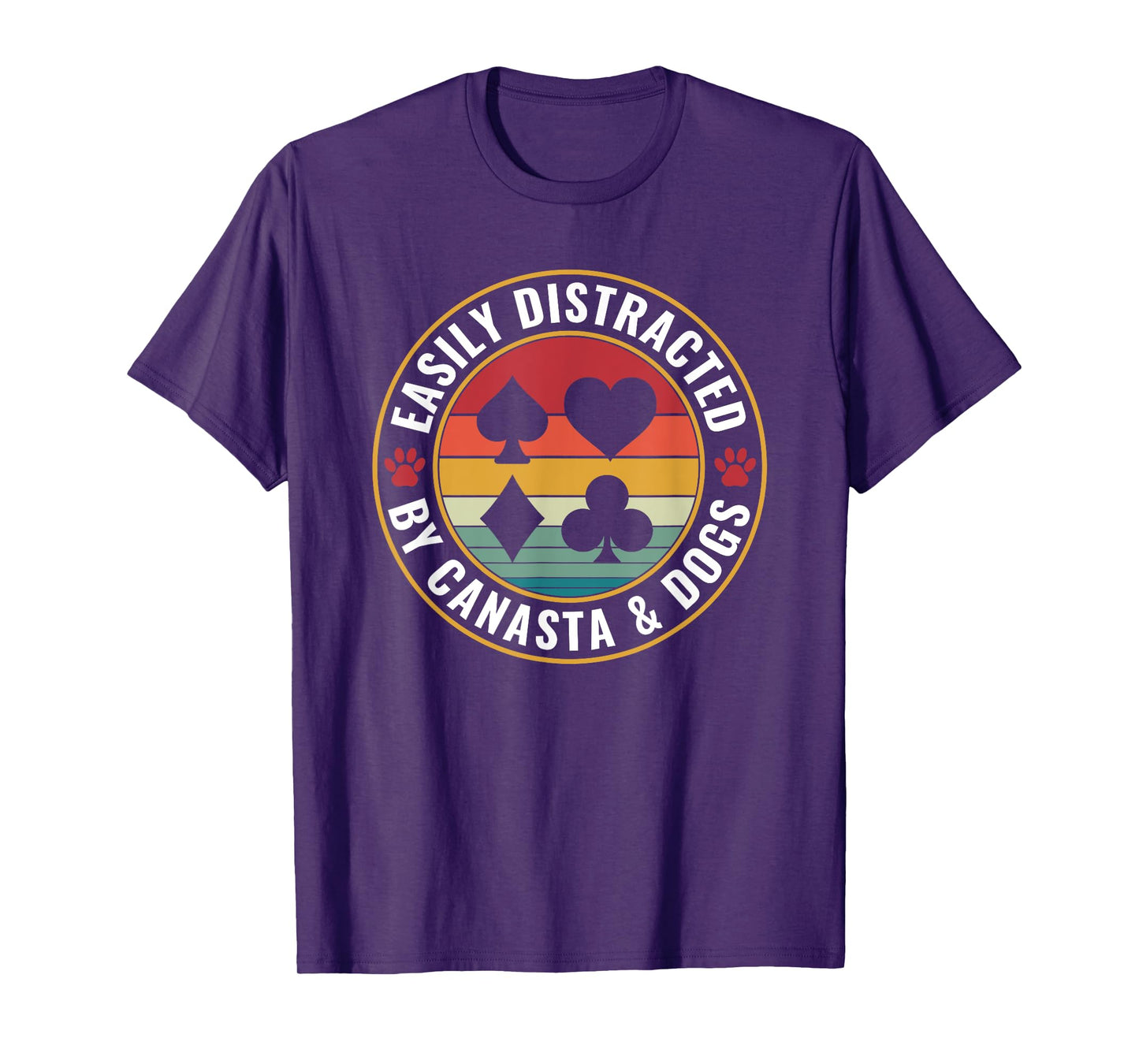 Easily distracted by Canasta and Dogs Card Game Canasta T-Shirt