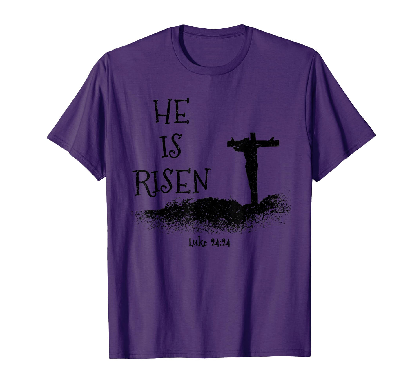 Easter He Is Risen Religious Palm Sunday cross Men Women T-Shirt
