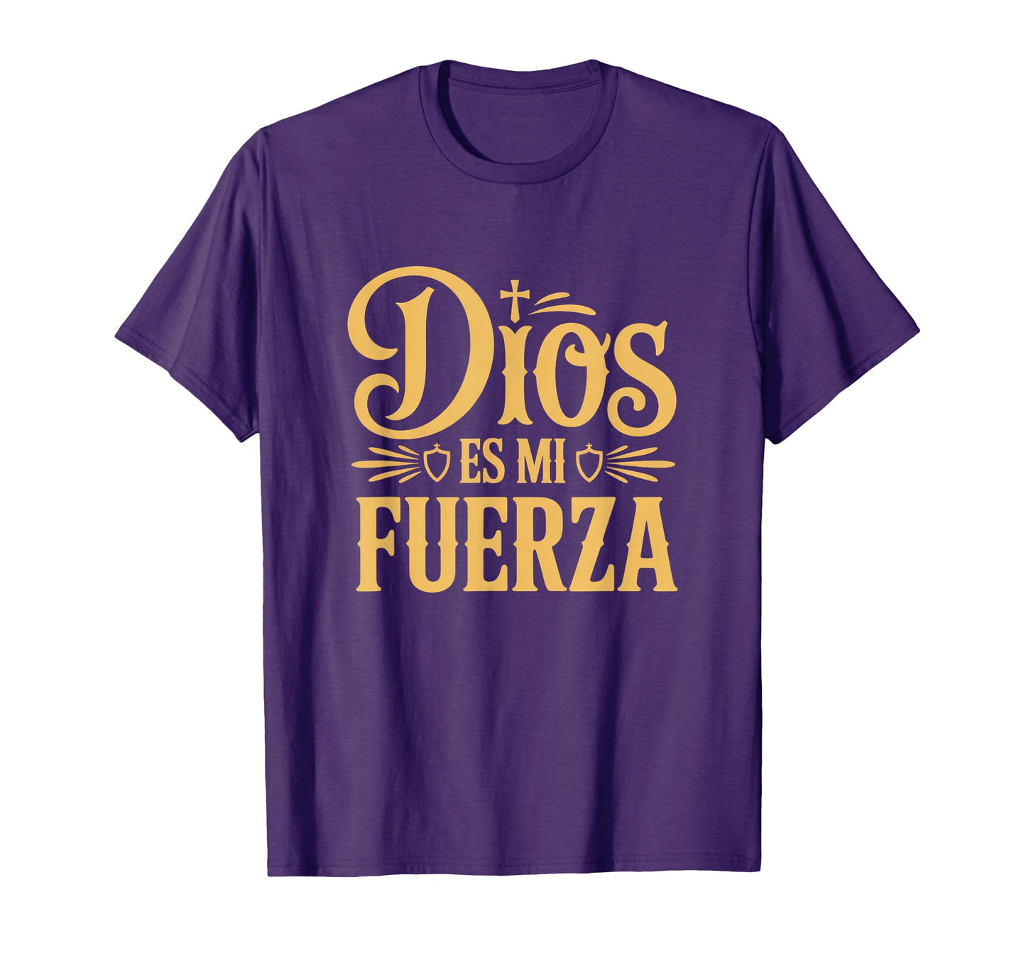 Dios ES Mi Fuerza Camiseta Cristiana Jesús Latino Hispano T-Shirt