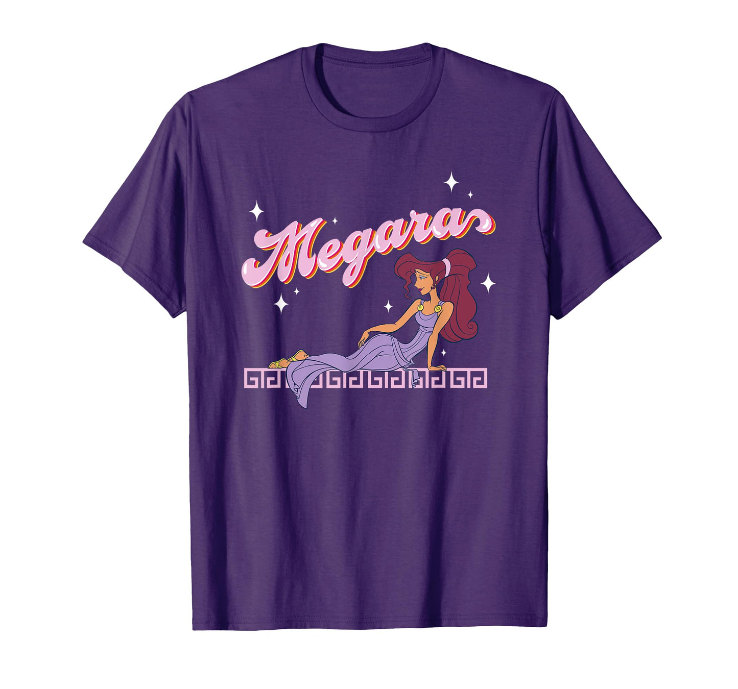 Disney Hercules Megara Posing On A Starry Night Portrait T-Shirt