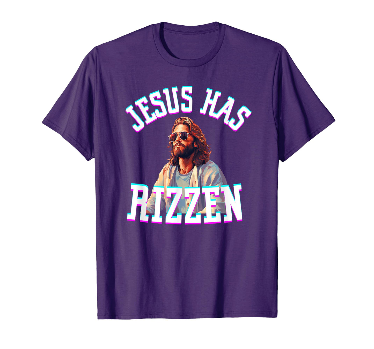 Jesus Has Rizzen Funny Christian Meme Novelty Jesus Christ T-Shirt