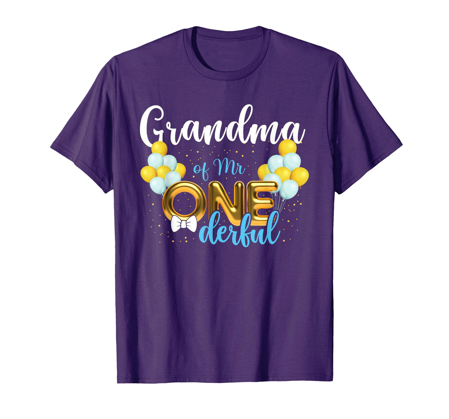 Grandma of Mr Onederful 1st Birthday First One-Derful T-Shirt