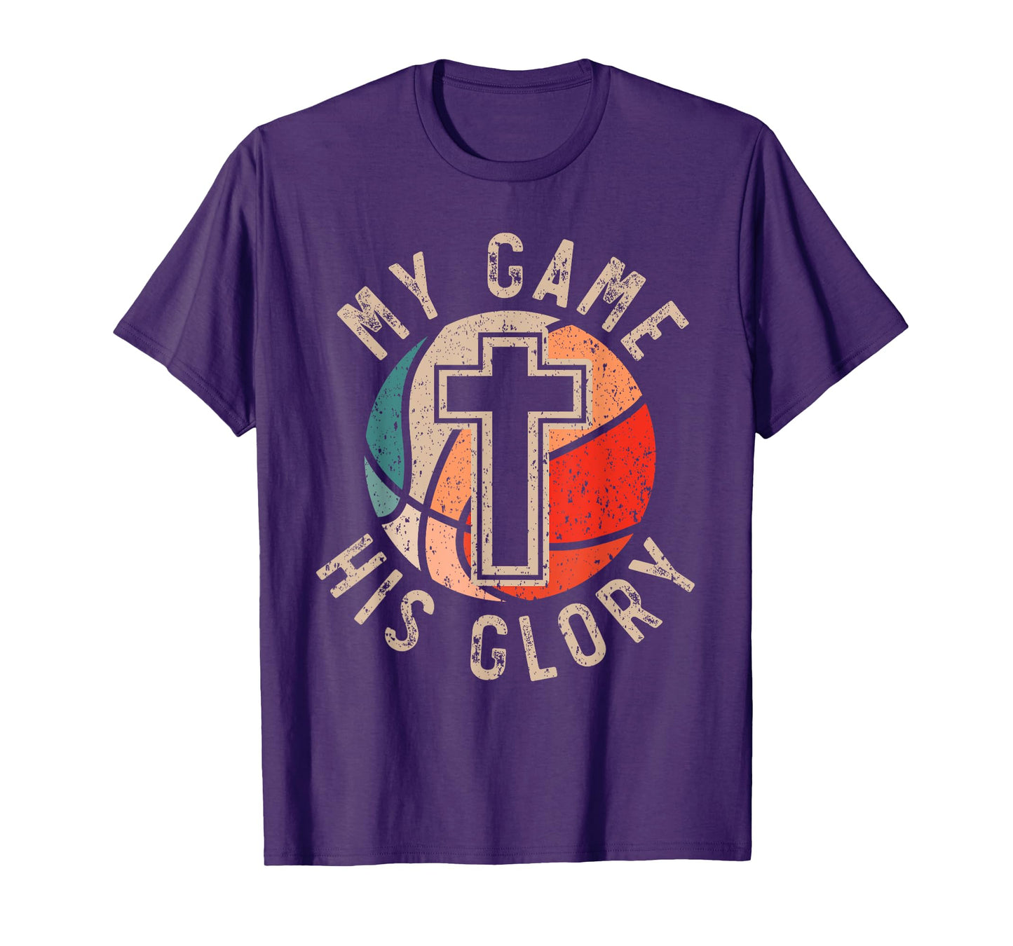 Basketball And Jesus Christ Christian Believer Hooper T-Shirt