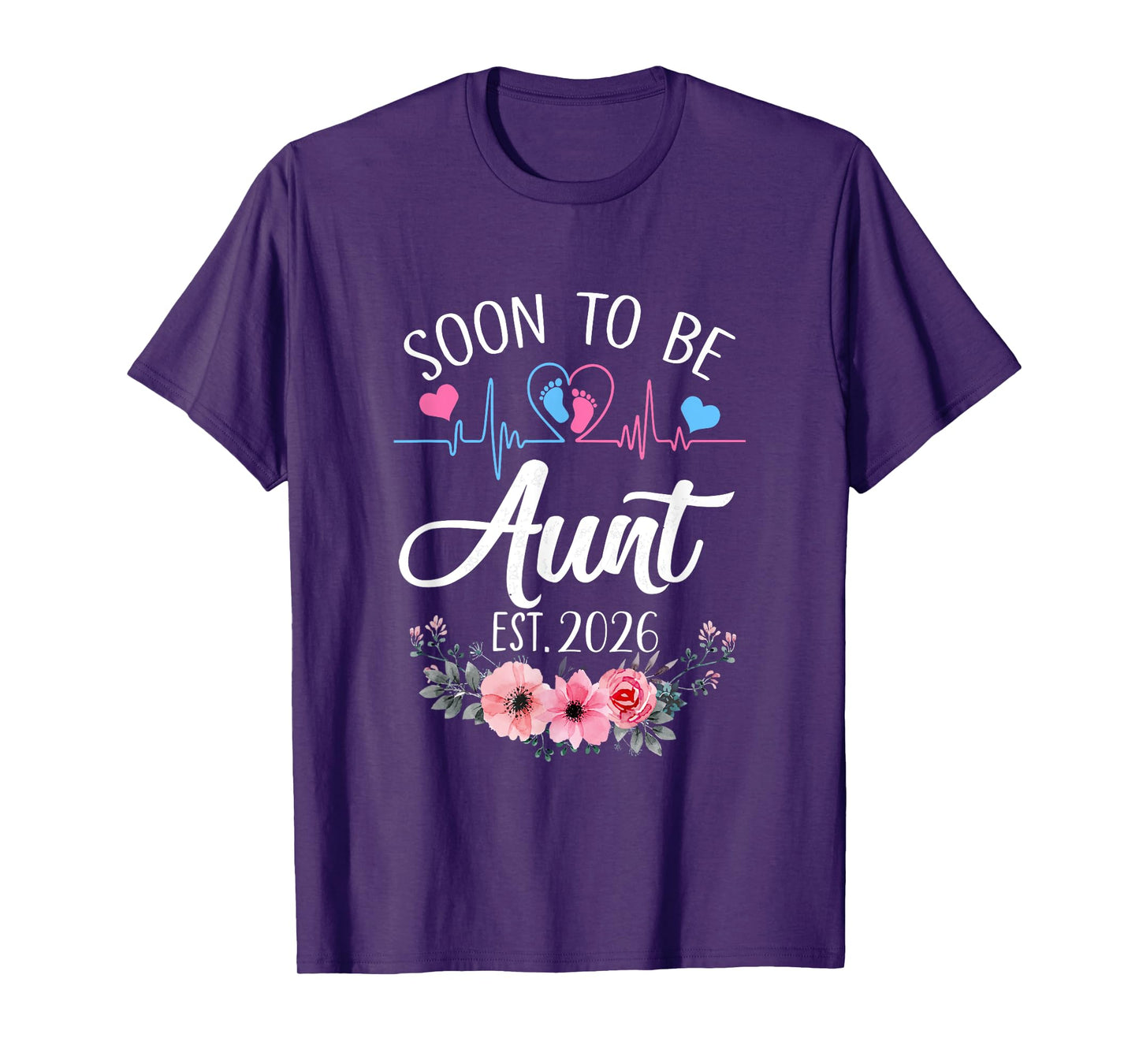 Soon To Be Aunt 2026 First Time Pregnancy Announcement T-Shirt