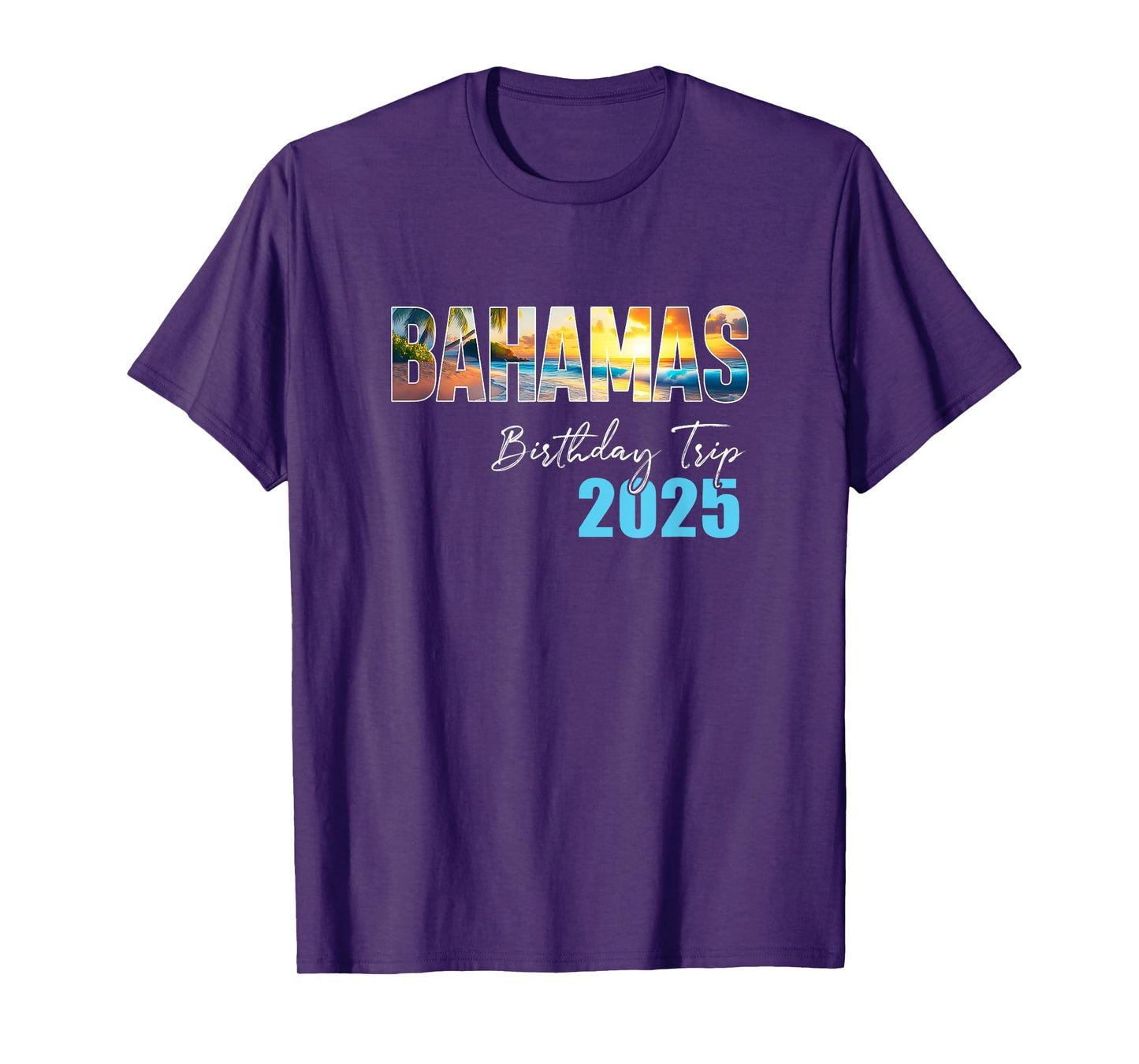 Bahamas Birthday Trip 2025 Vacation Party Crew Cruise T-Shirt