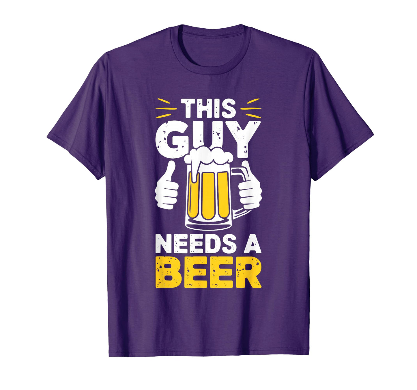 This Guy Needs A Beer Shirt Men Funny Drinking T-Shirt
