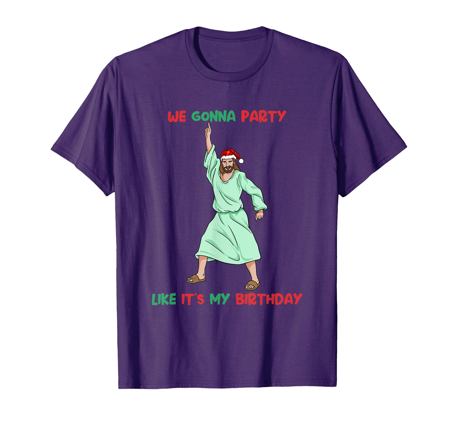 Jesus Christmas Birthday Shirt Party Like It's My Birthday T-Shirt