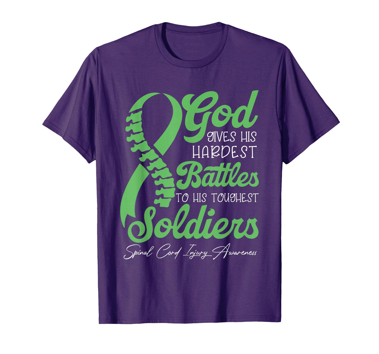 God Gives His Hardest Battles To His Toughest Soldiers T-Shirt