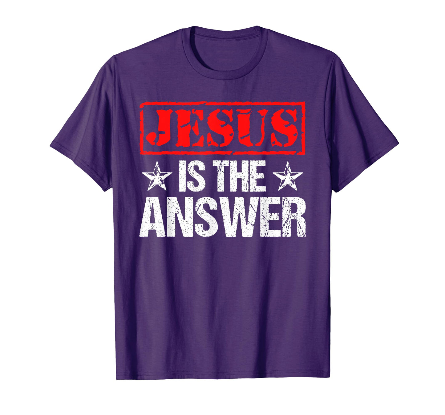 Jesus Is The Answer Christian Faith Gift T-Shirt