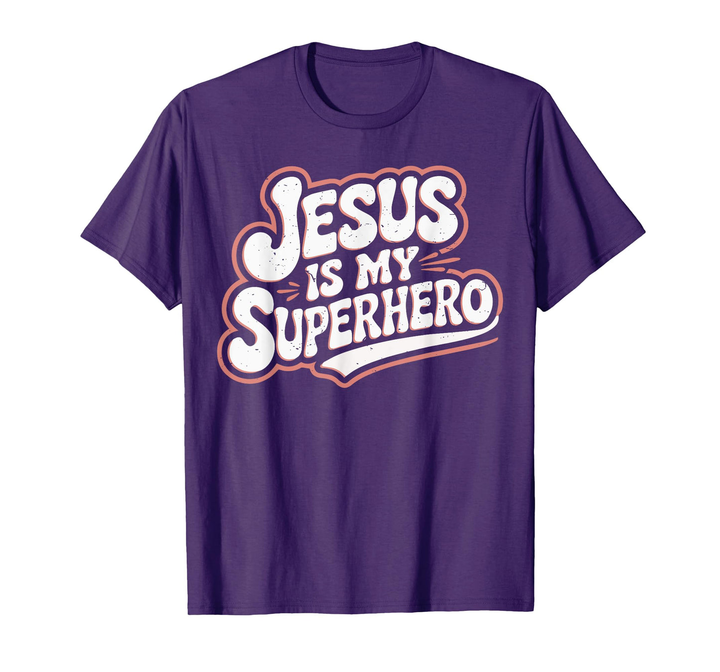 Girls Jesus Is My Superhero Christian Toddler Sister God Mom T-Shirt