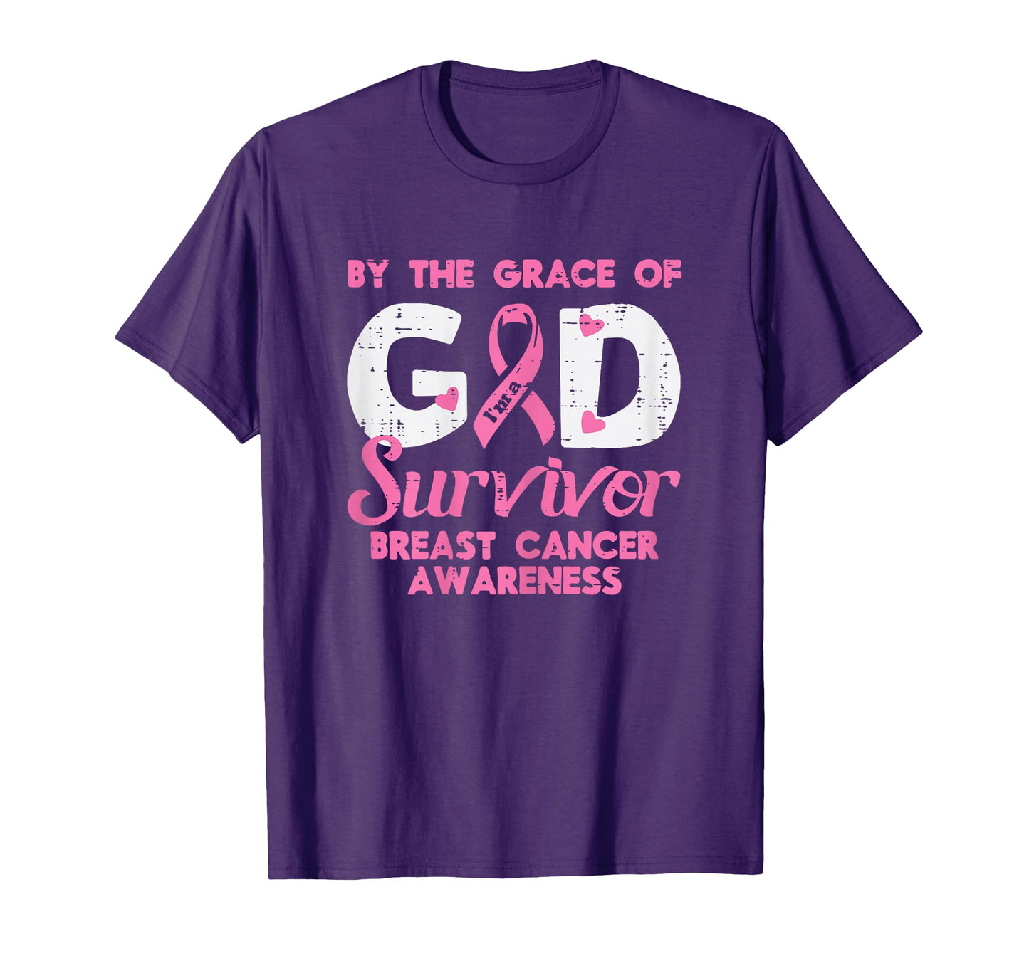 Grace God Breast Cancer Survivor Awareness Christian Women T-Shirt