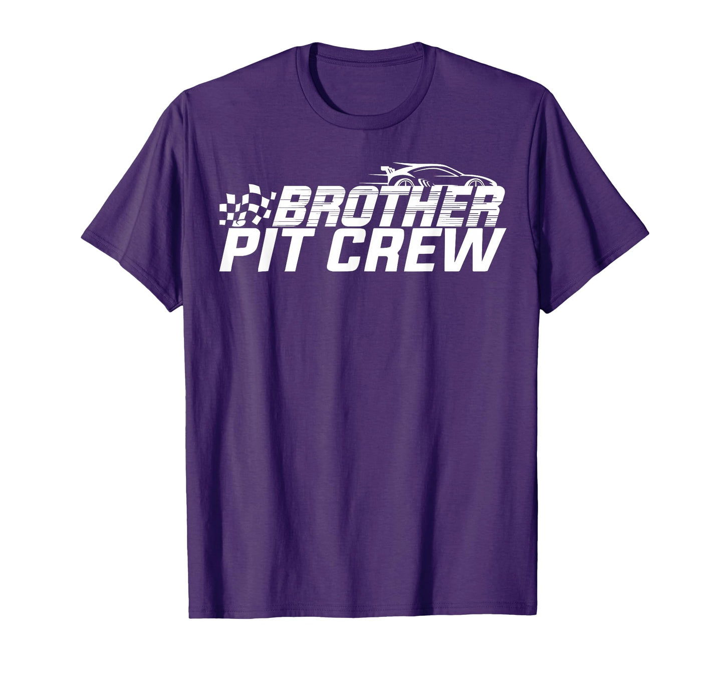 Brother Pit Crew Race Car Birthday Family Racing Adult Kid T-Shirt