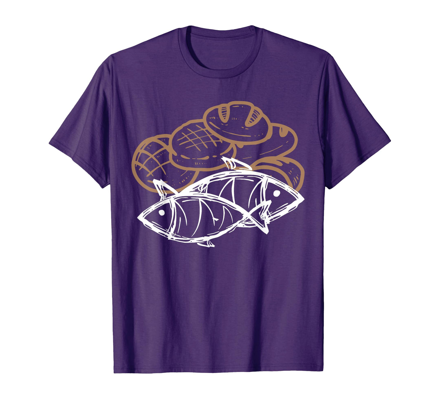 Christian 2 Fishes 5 Breads 5000 Against The Current T-Shirt