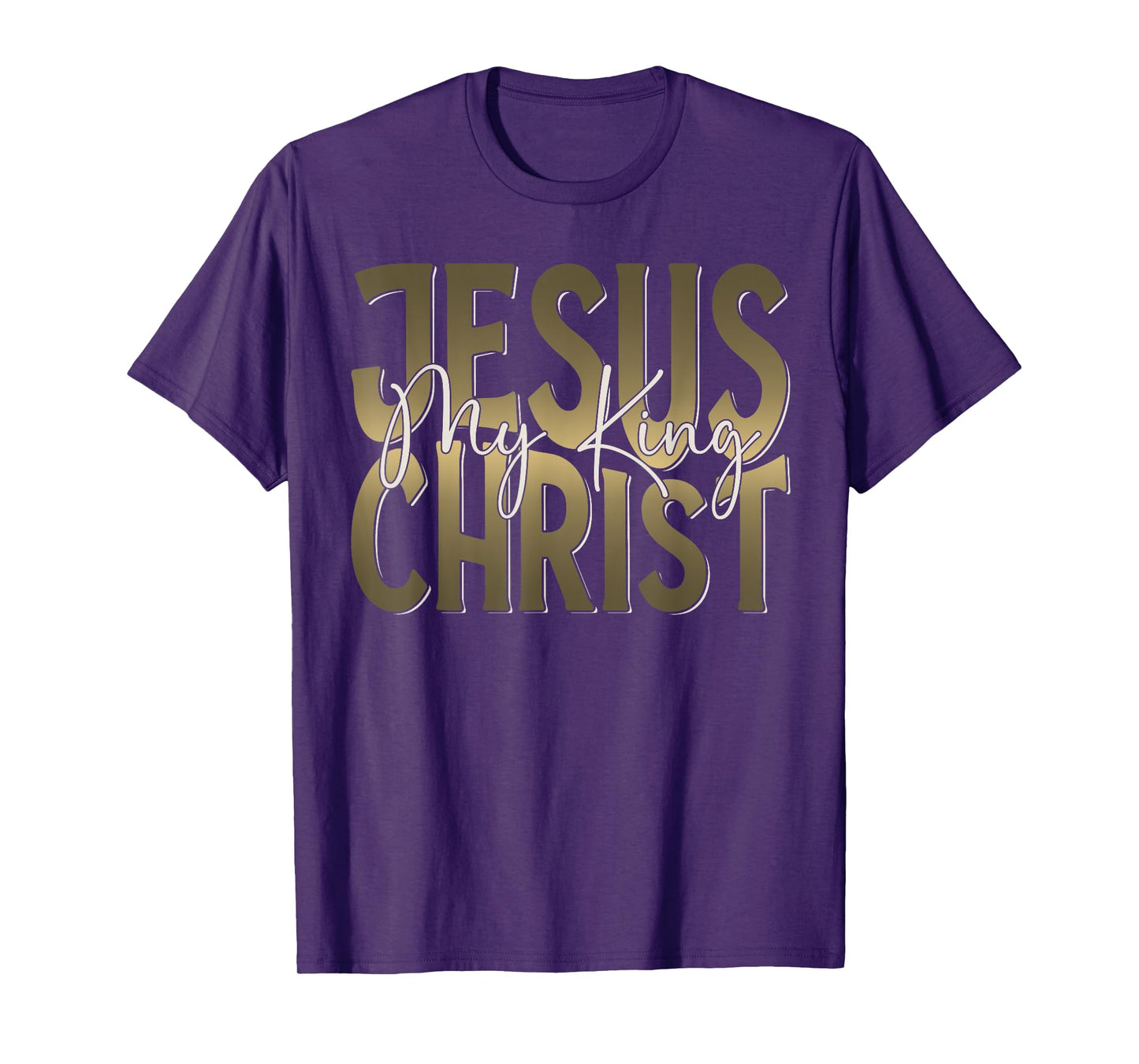 Christian Shirts for Women Men Christian Gifts Jesus My King T-Shirt
