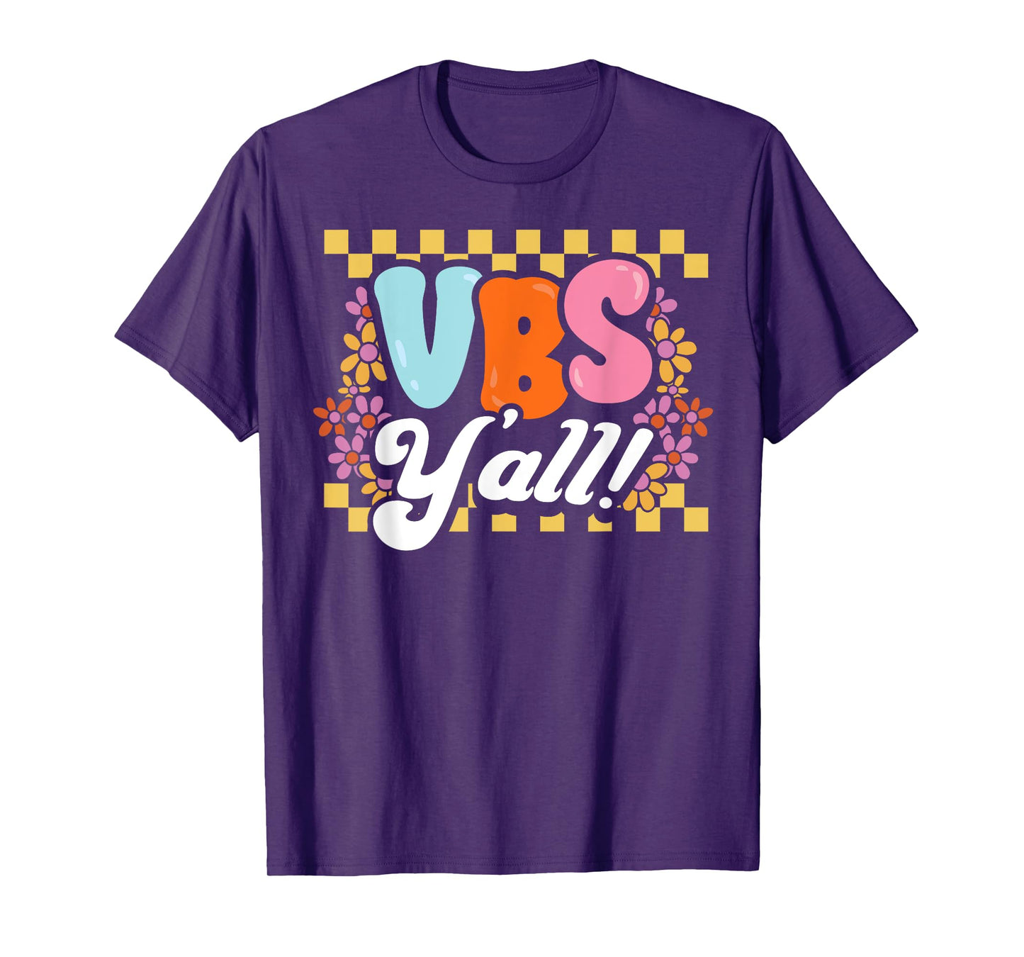 Groovy VBS Vacation Bible School Yall Christian Faith Gift T-Shirt