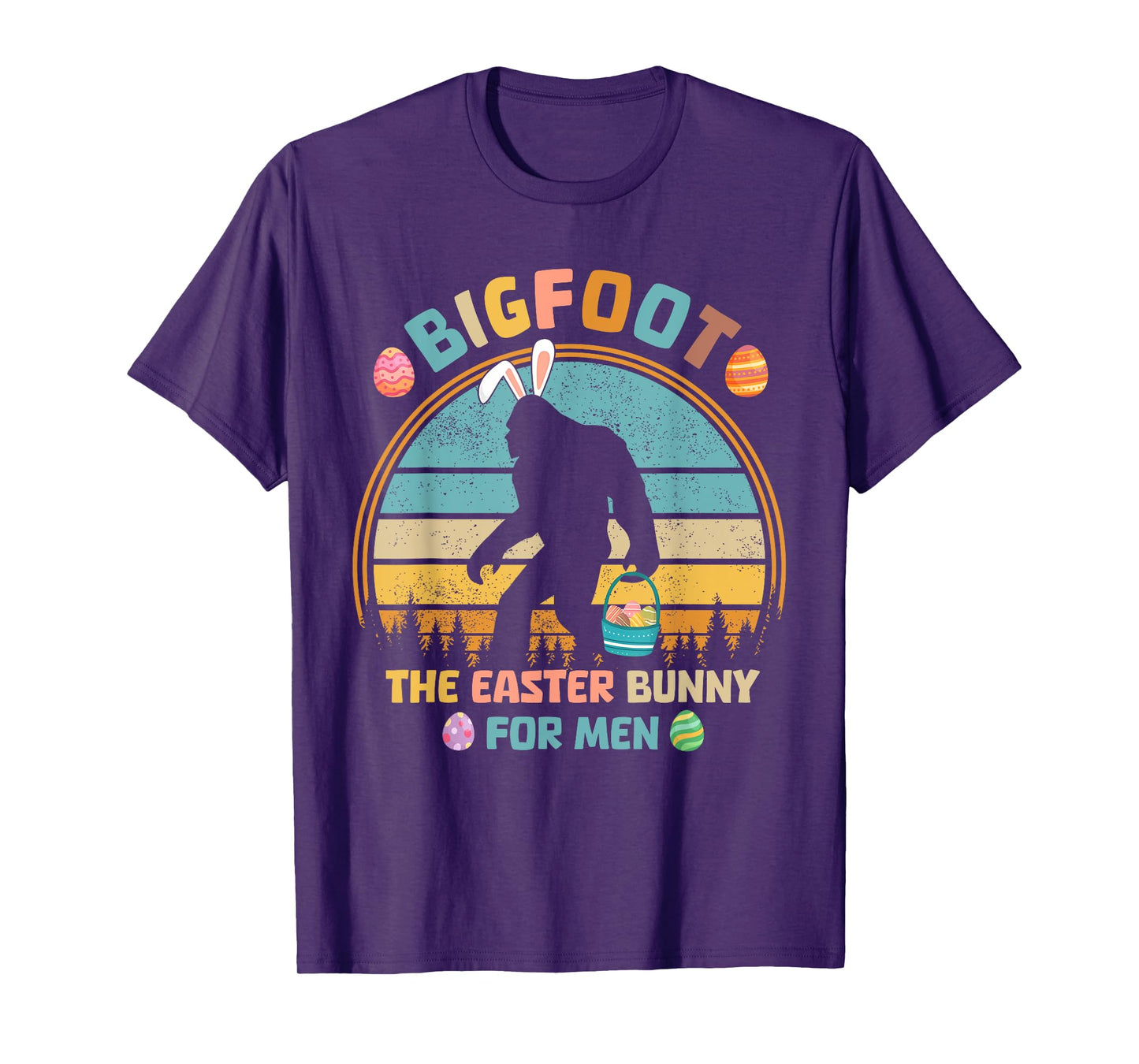Bigfoot The Easter Bunny For Men Funny Sasquatch Easter T-Shirt