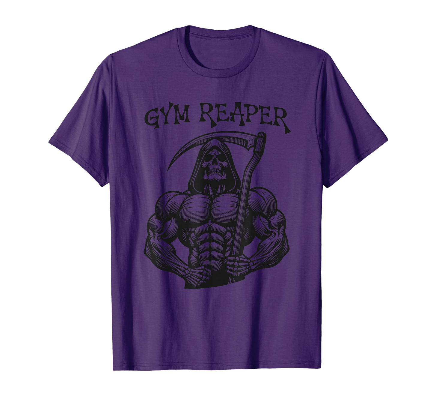 Gym Reaper Bodybuilding Fitness Workout Training Funny T-Shirt