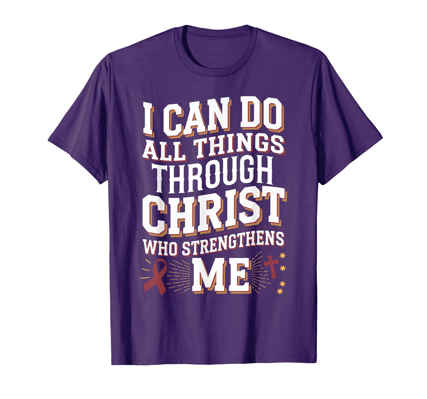 All Things Through Christ Sickle Cell Disease Awareness T-Shirt