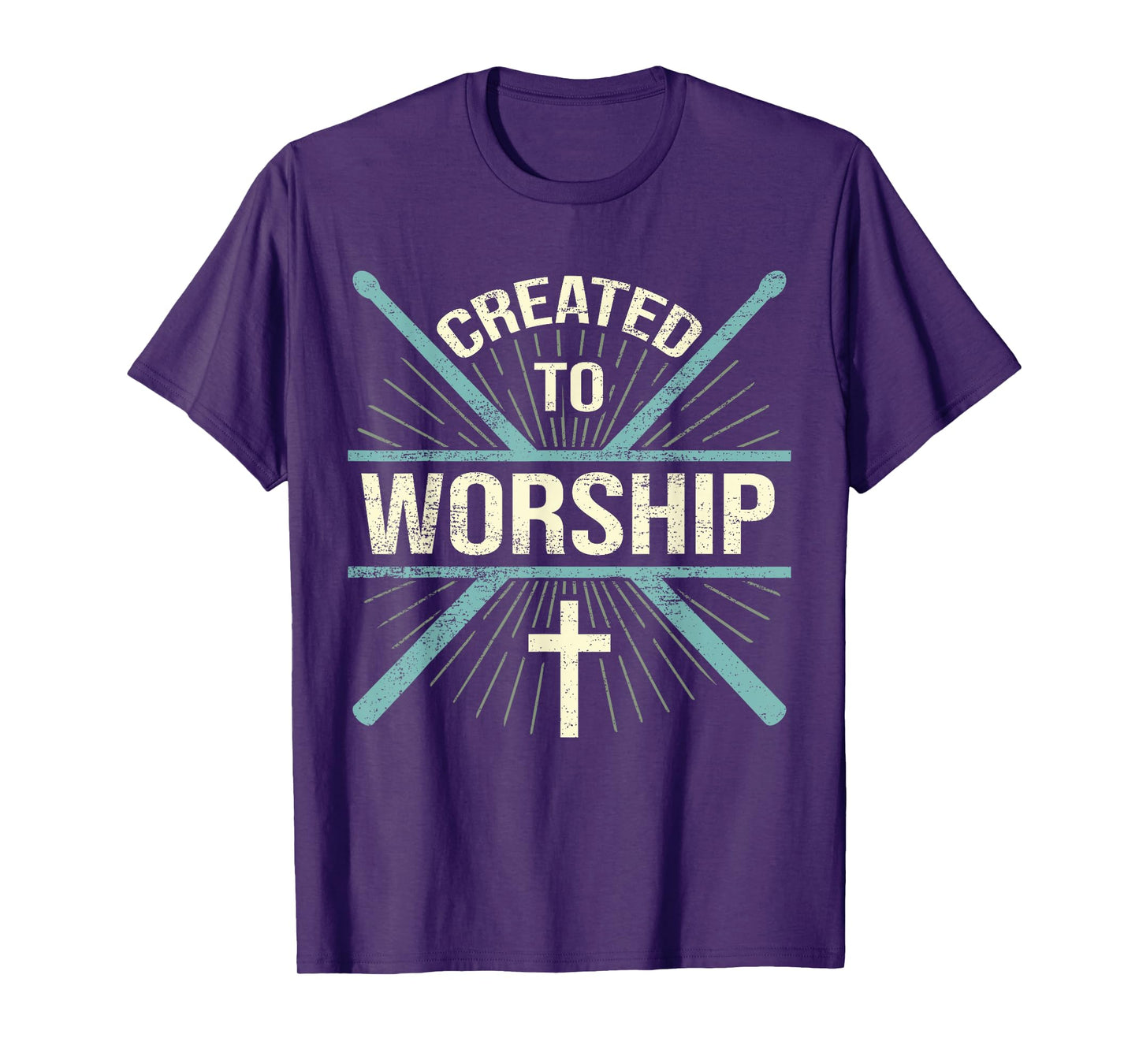 Christian Worship Band Created To Worship Drummer T-Shirt