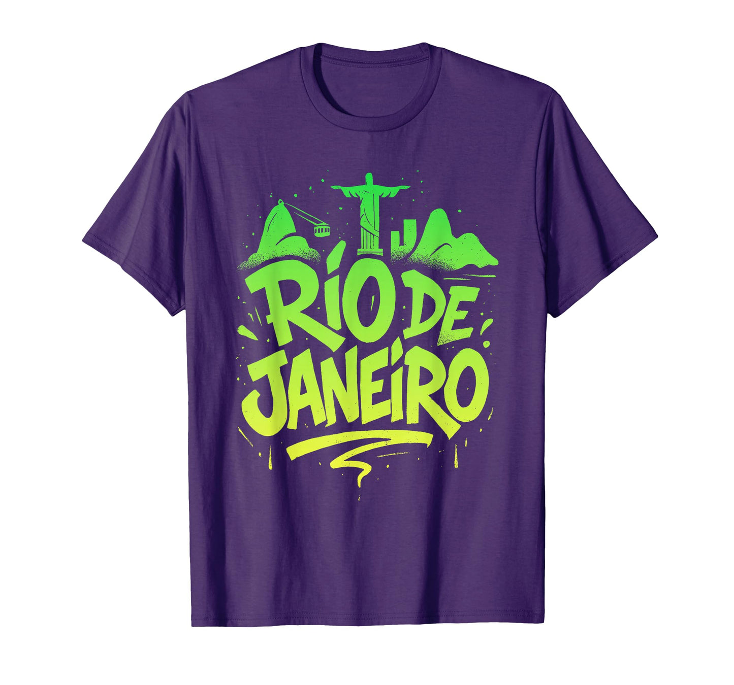 Rio De Janeiro Graffiti Brazil City Design T-Shirt