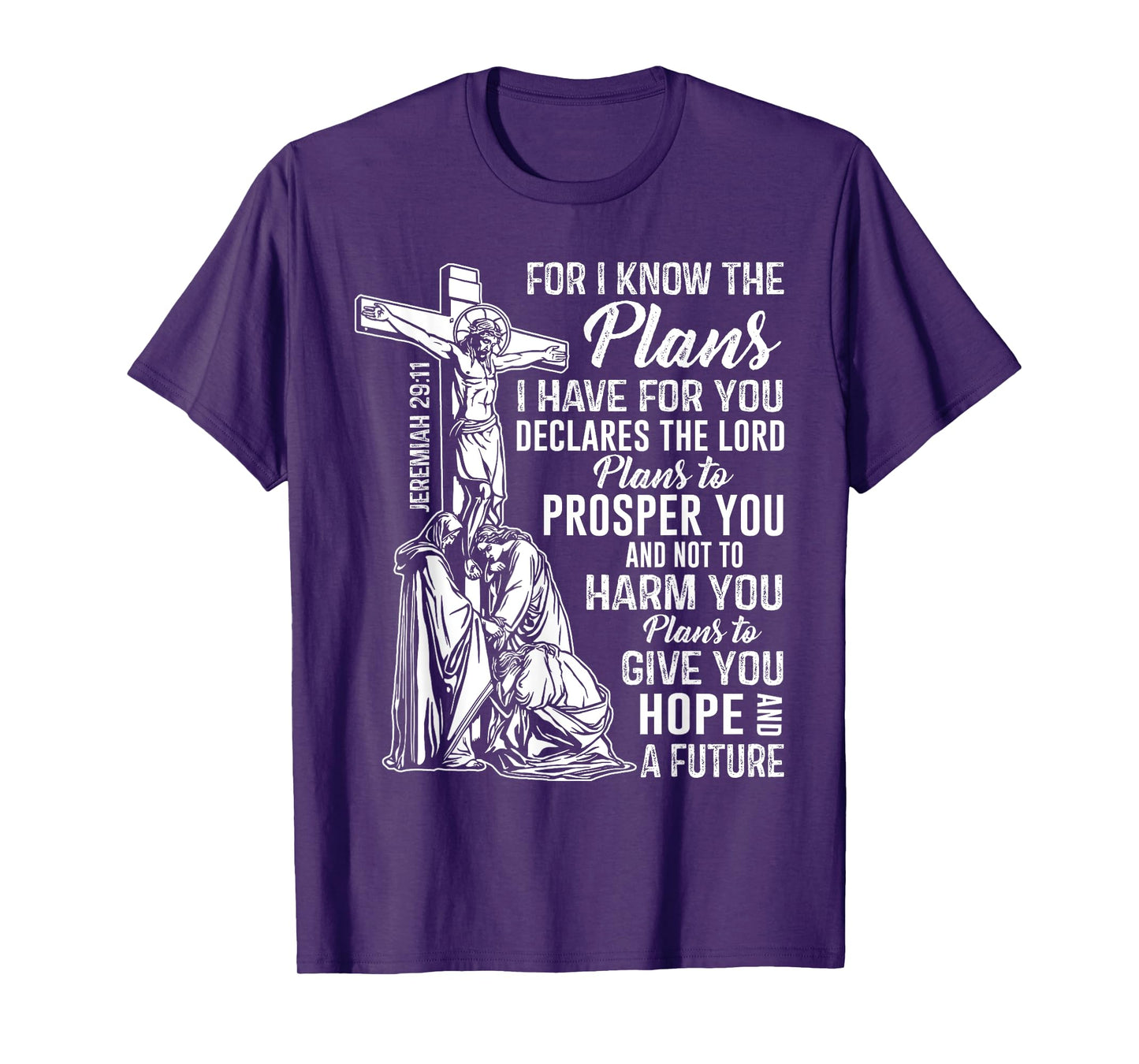 Jeremiah 2911 Christian Bible Verse Gifts Cross Scripture ap T-Shirt