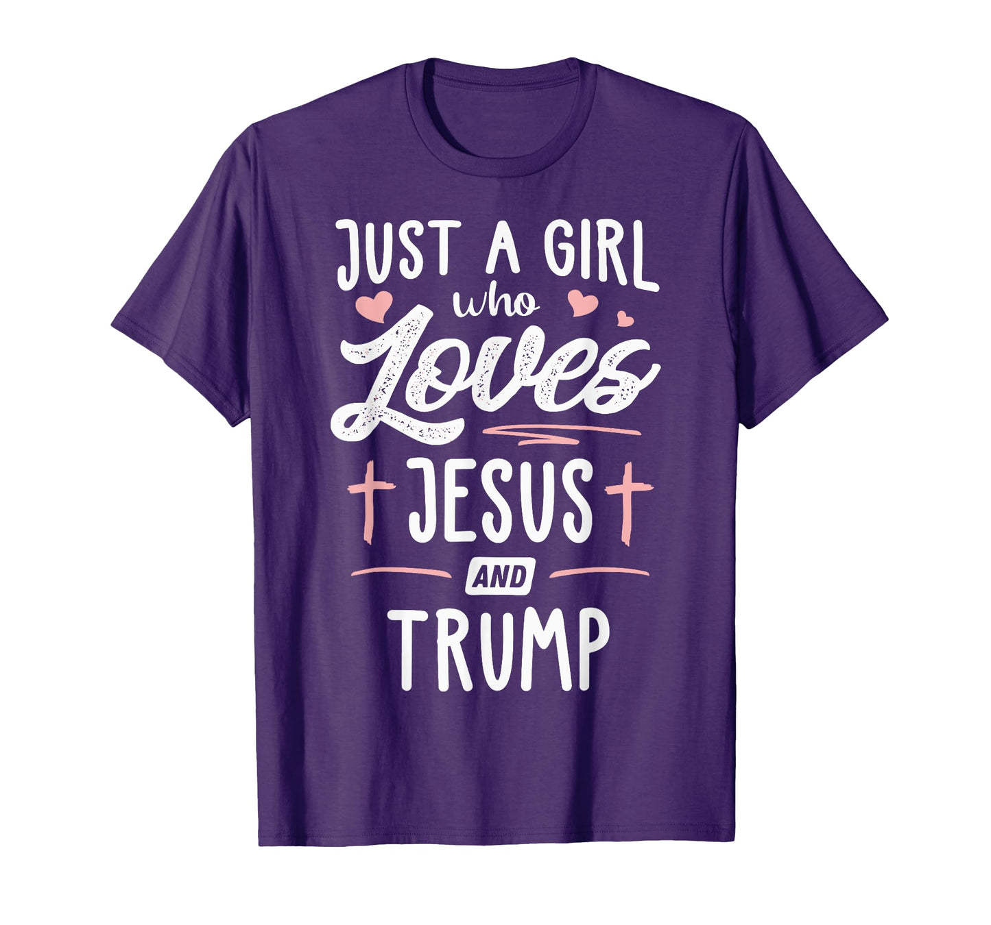 Just A Girl Who Loves Jesus And Trump Christmas 2024 T-Shirt