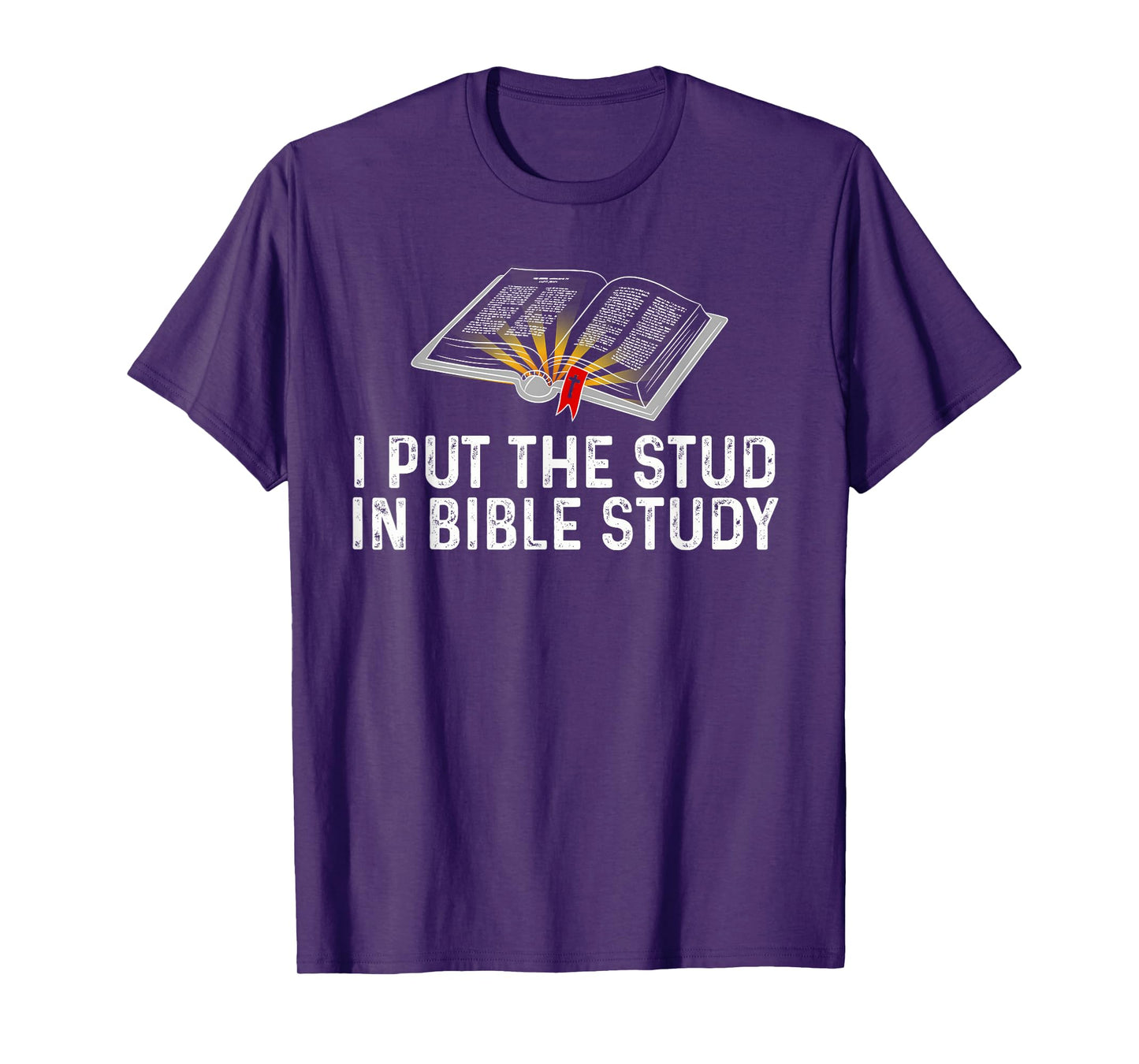 I Put The Stud In Bible Study Funny Christian Religious T-Shirt
