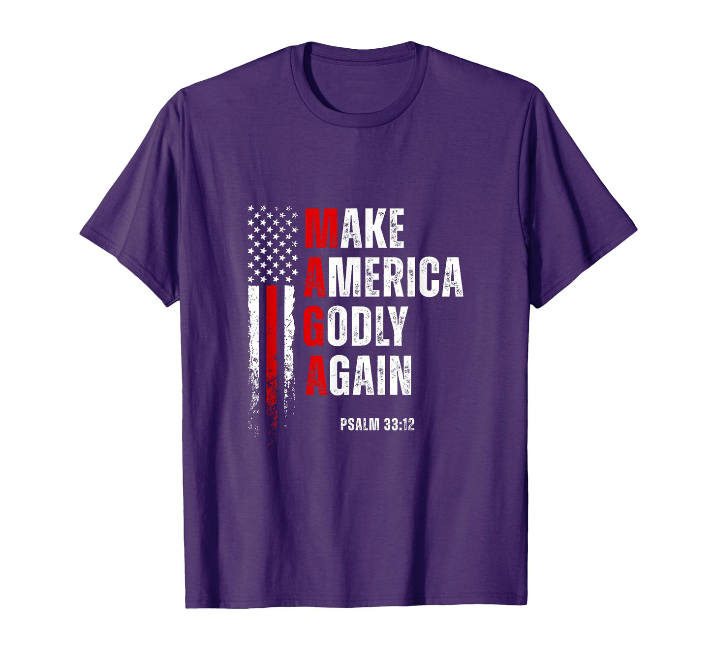 Jesus Make America Godly Again American Patriot Christian T-Shirt