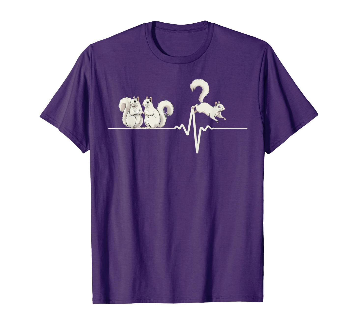 Heartbeat Squirrel Forest Animal Pet Cute Squirrel T-Shirt