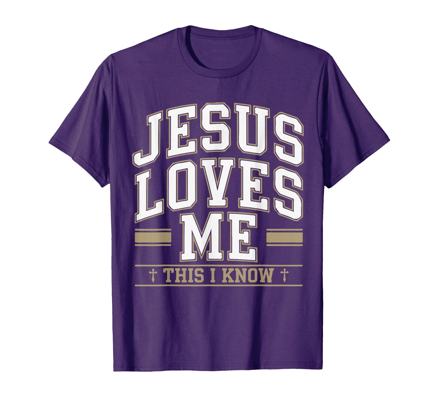 Jesus Loves Me This I Know Christian Faith Gift Bible Verse T-Shirt