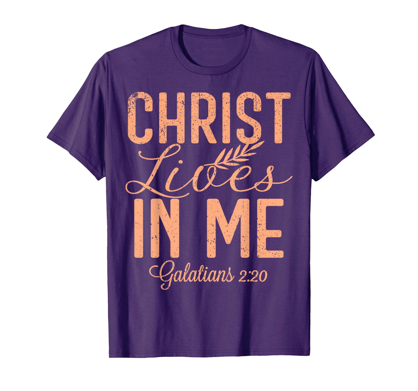 Vintage Christ Lives In Me Galatians 2 20 T-Shirt