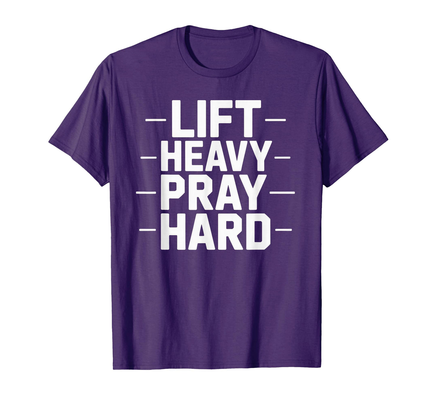 Lift Heavy Pray Hard Tshirt Gym Christian Gift Jesus Faith T-Shirt