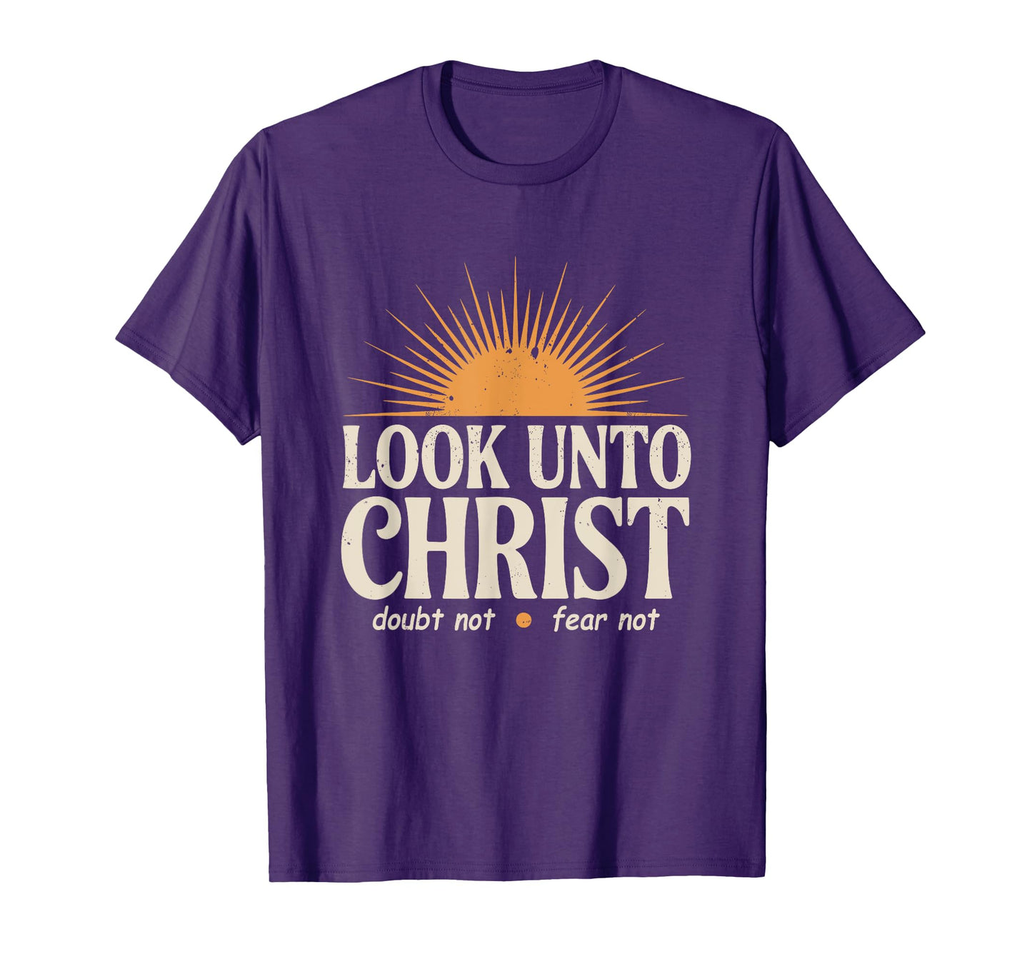 Look Unto Christ With Sun 2025 Youth Theme LDS Christian T-Shirt