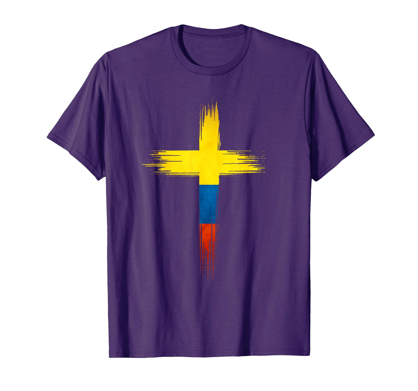 Christian Cross Colombia Colombian Flag T-Shirt