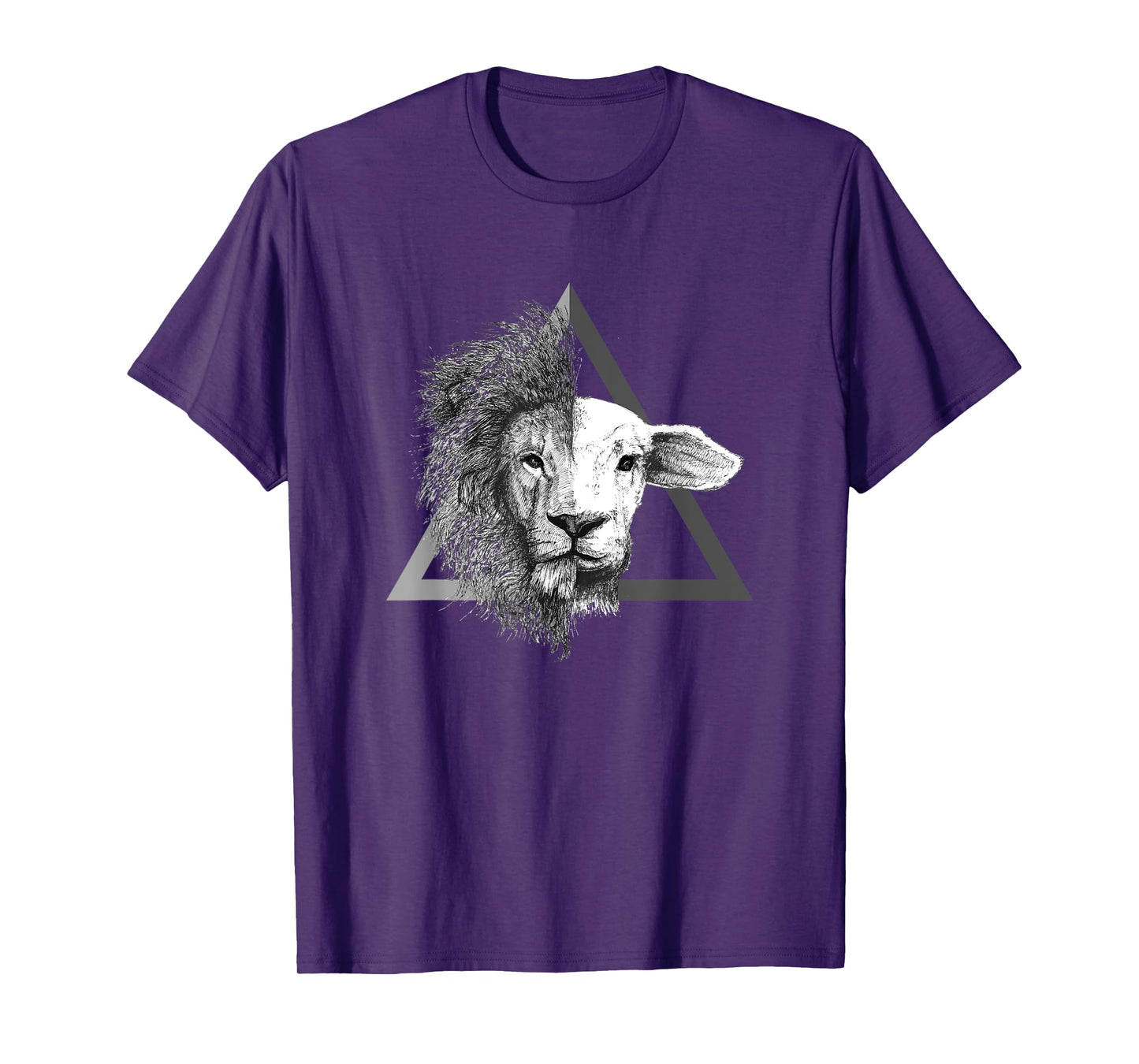 Christian T-Shirt - Jesus Lion and Lamb T-Shirt