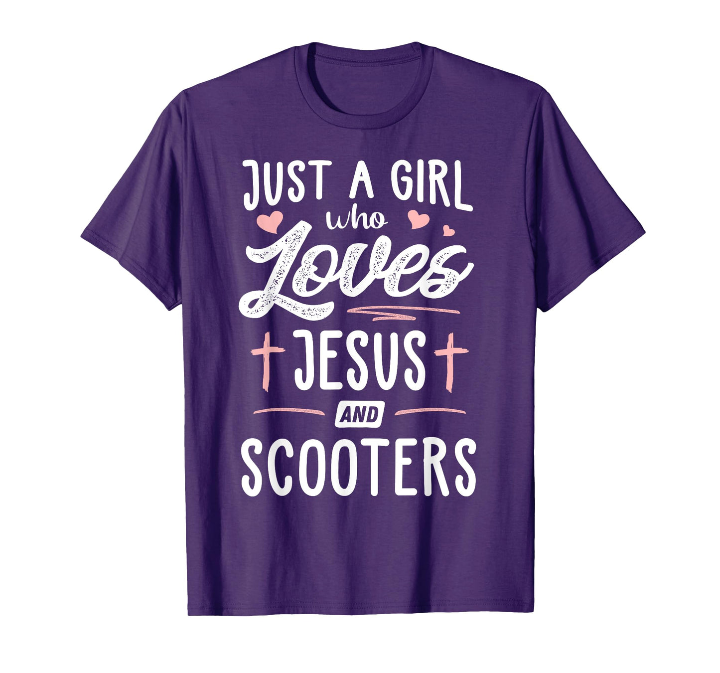 Just A Girl Who Loves Jesus And Scooters Gift Women T-Shirt