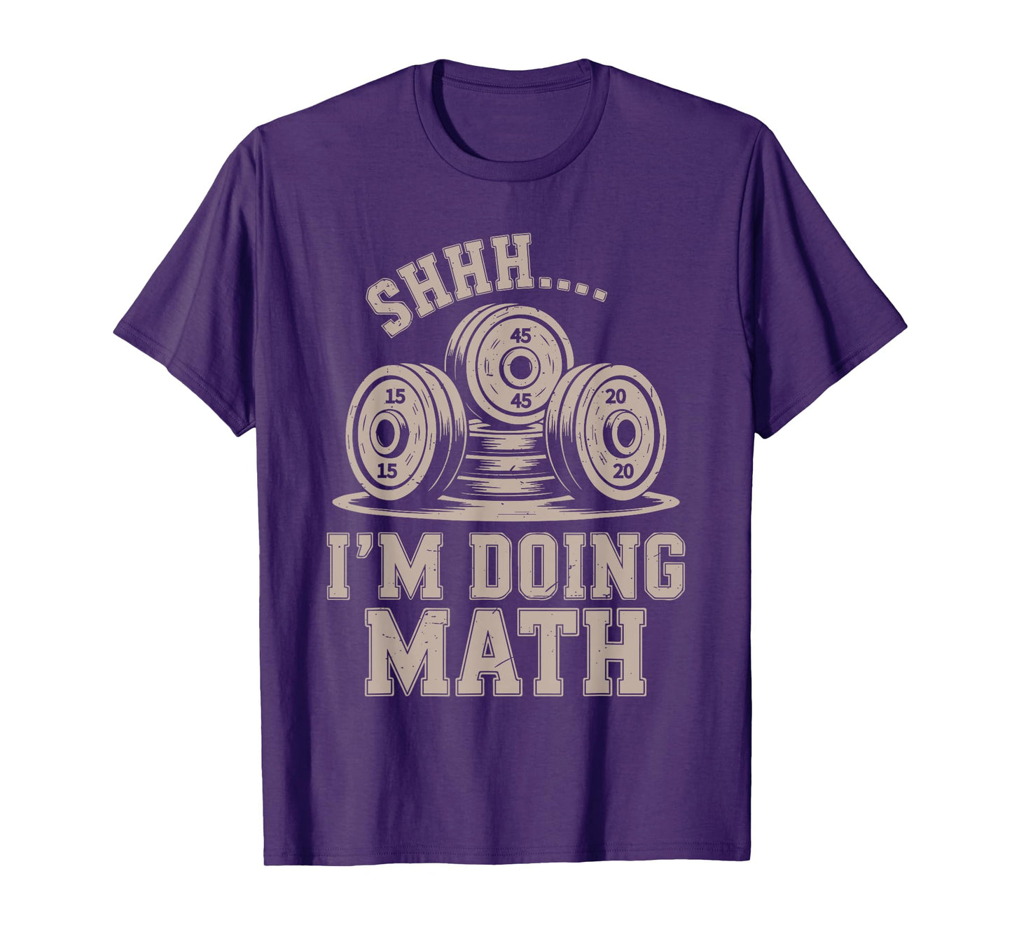 Shhh I'm Doing Math Funny Christian Gym Workout Jesus Women T-Shirt