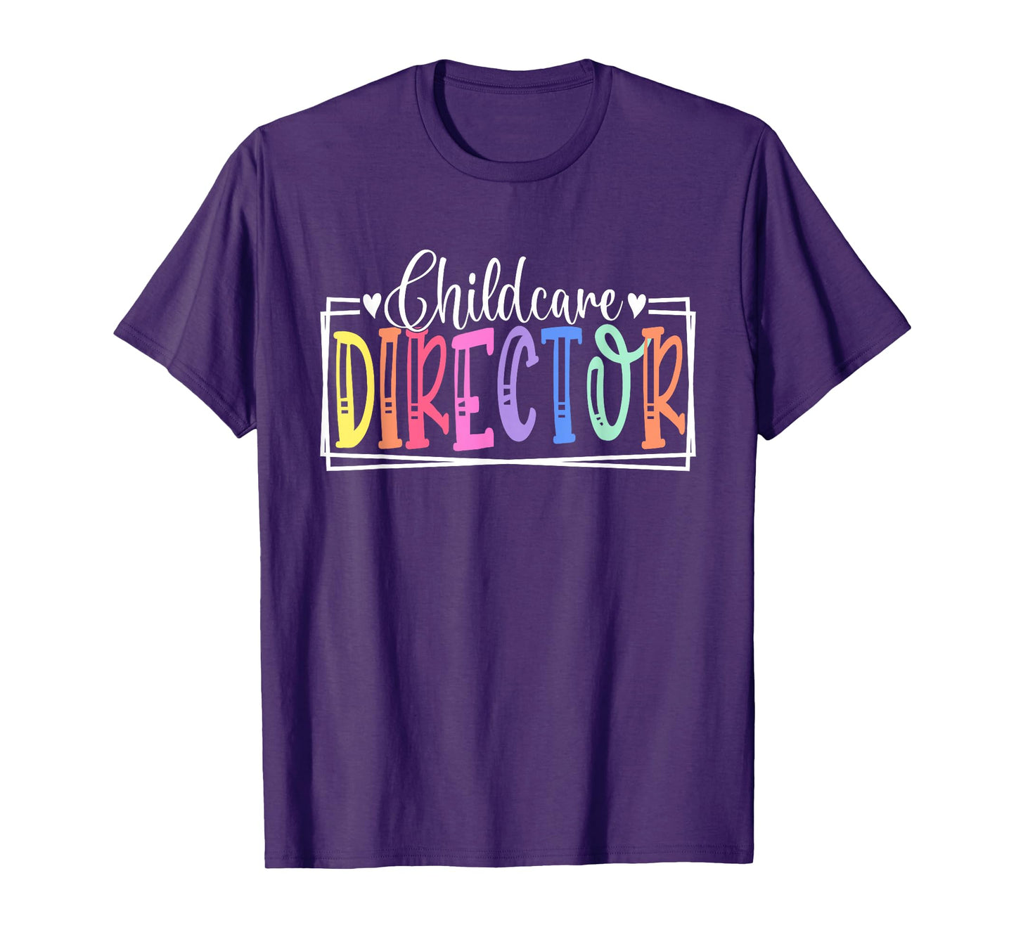 Childcare Director Appreciation Apparel Co. Childcare Director Daycare Provider Appreciation T-Shirt - Unisex-Adult, Regular Fit, Crew Neck, Short Sleeve, Black, Small