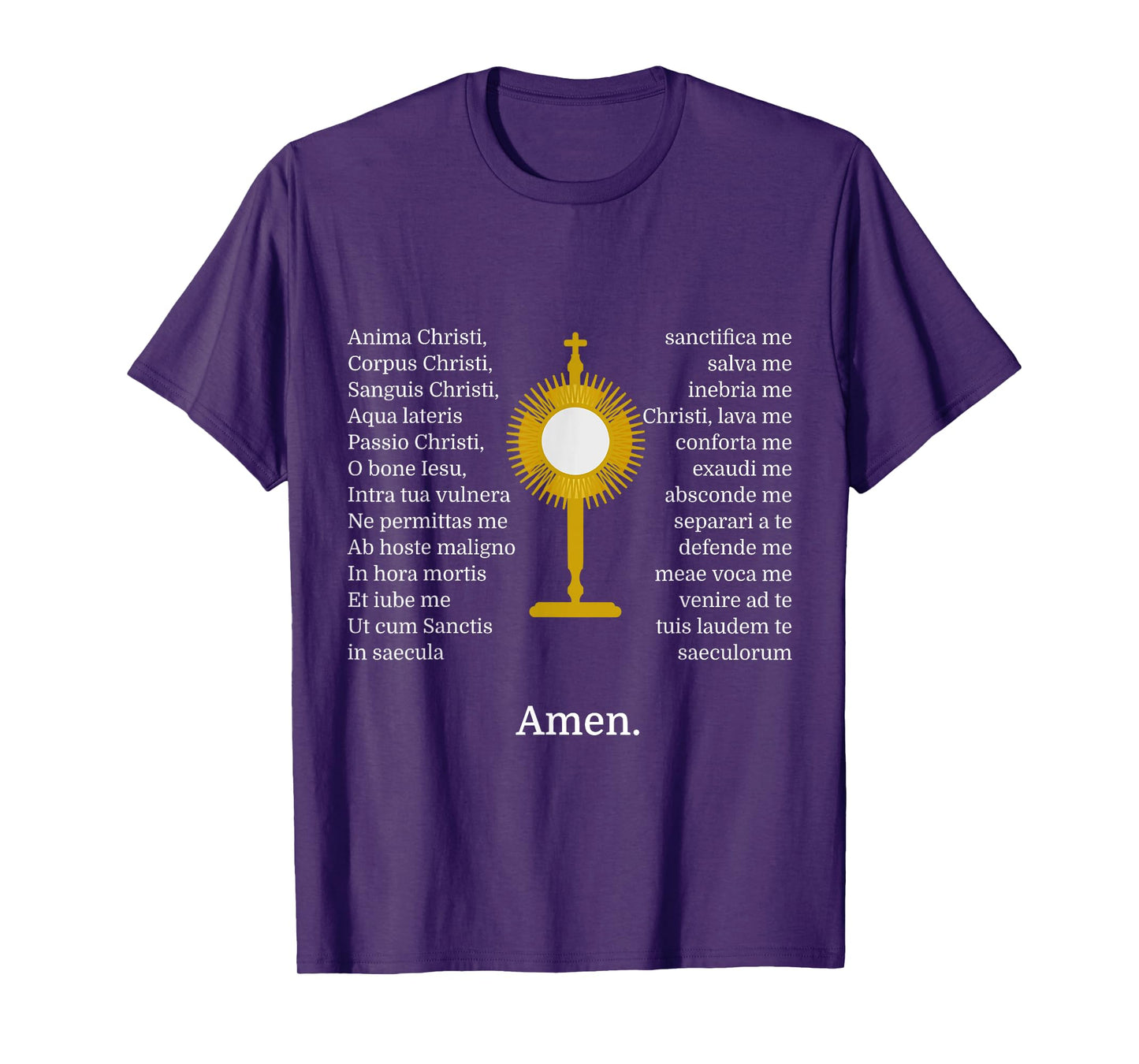 Anima Christi TShirt Soul of Christ Sanctify Catholic Latin T-Shirt