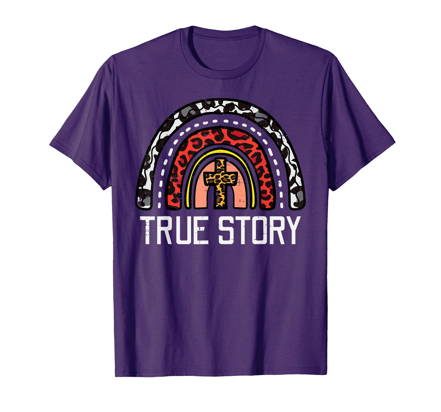 True Easter Story Rainbow Religious Christian Women Girls T-Shirt