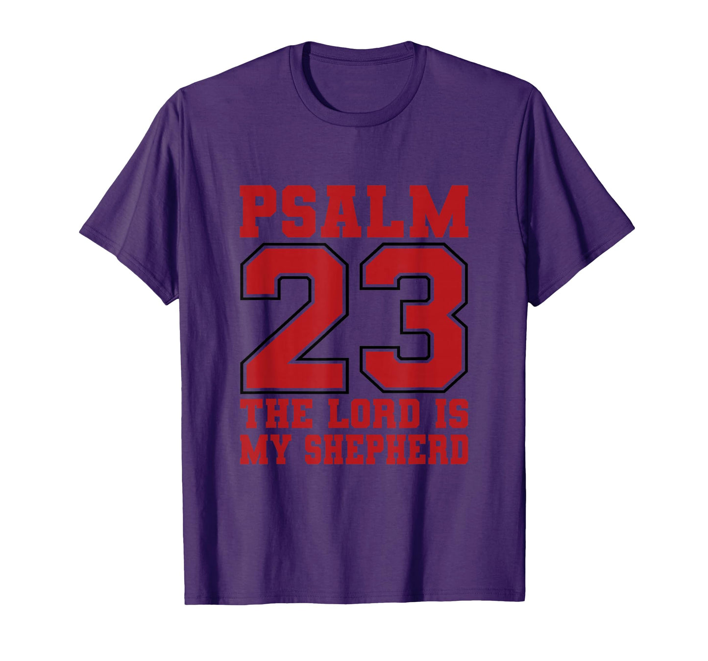 Retro Psalm 23 The Lord is My Shepherd Christian T-Shirt
