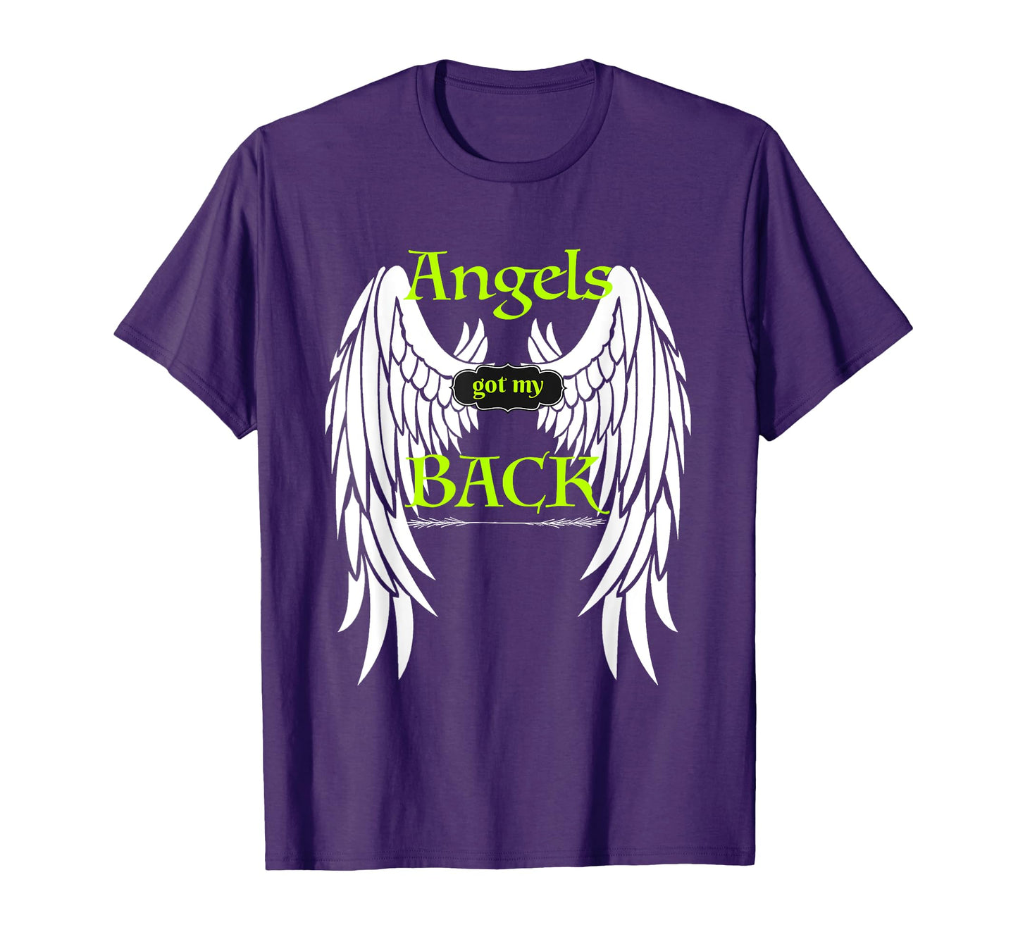 Angels Got my Back T-shirt Inspirational Religious Tee Wings T-Shirt