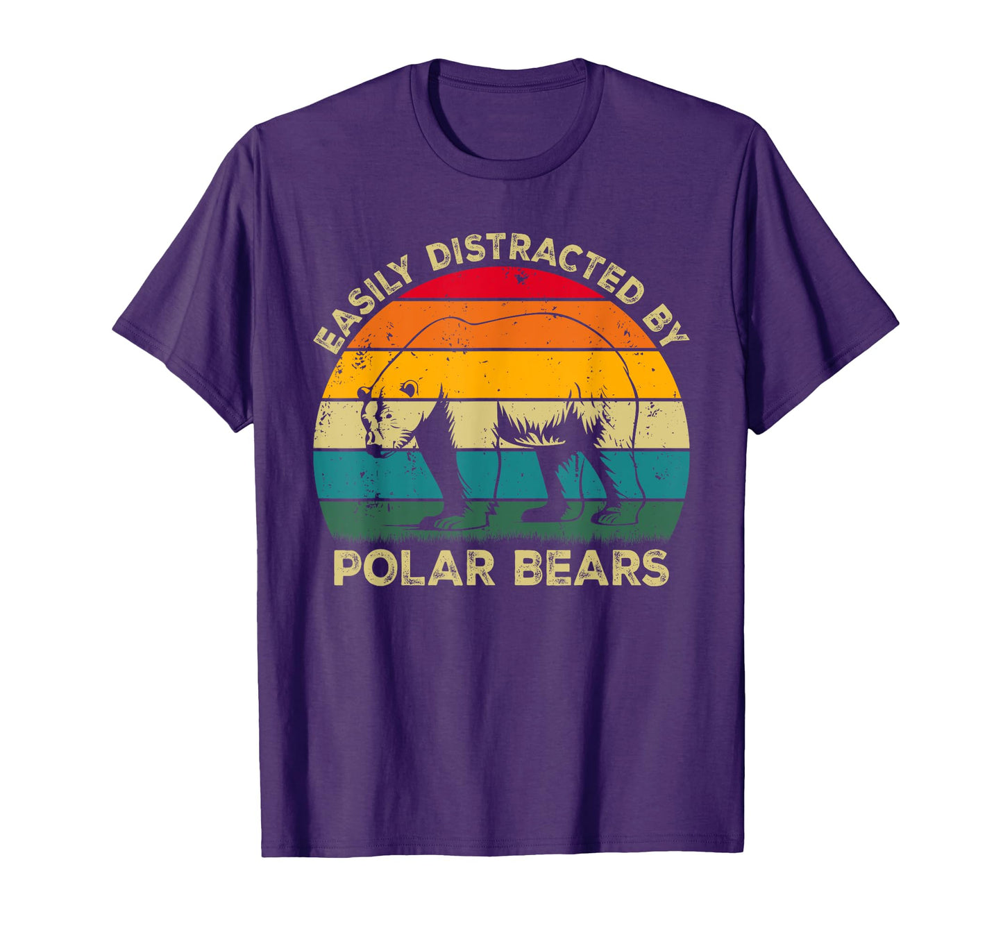Easily Distracted By Polar Bears, Cute Polar Bear Lovers T-Shirt