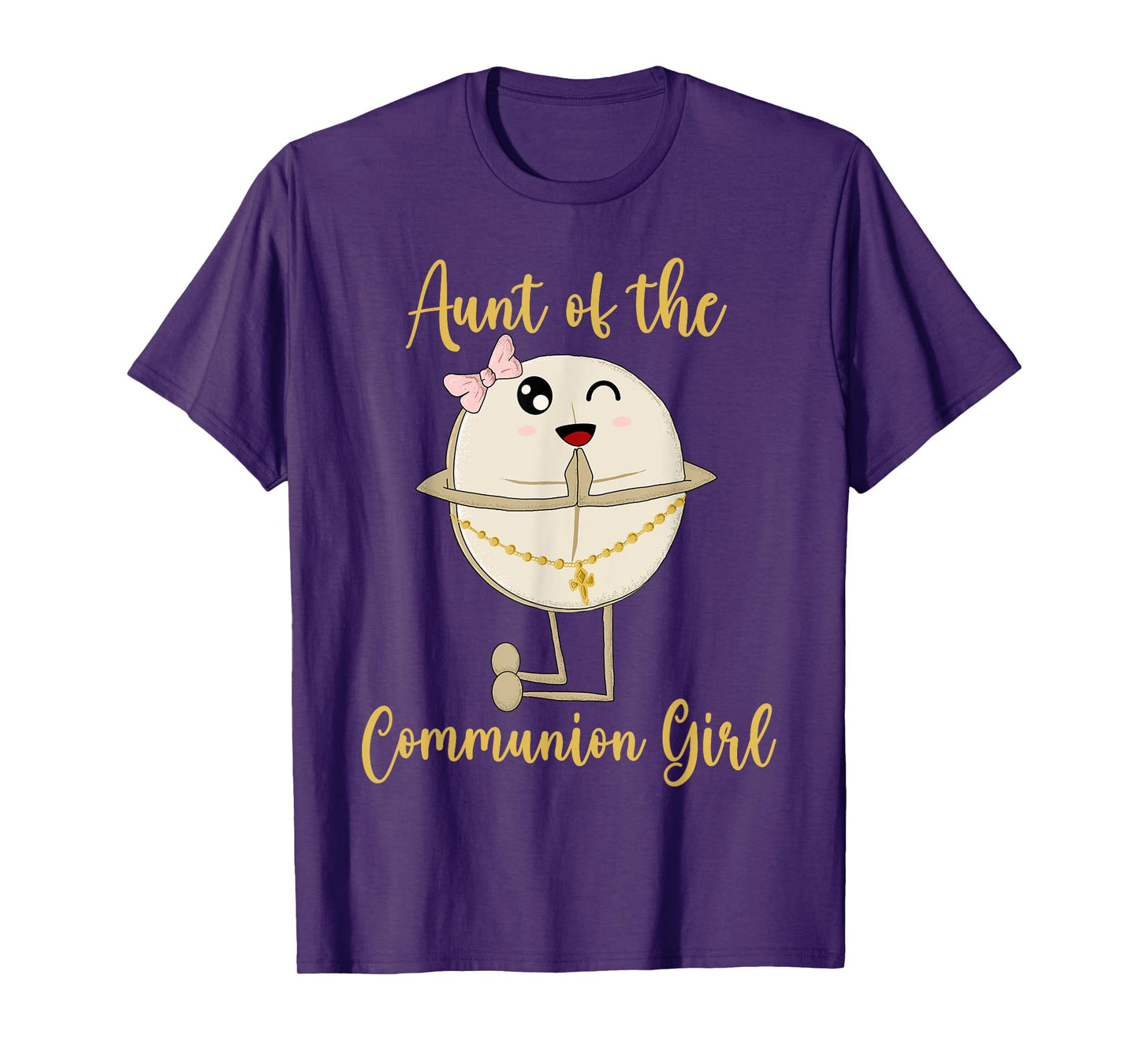 Aunt of the Communion Girl First Communion Dabbing Wafer T-Shirt