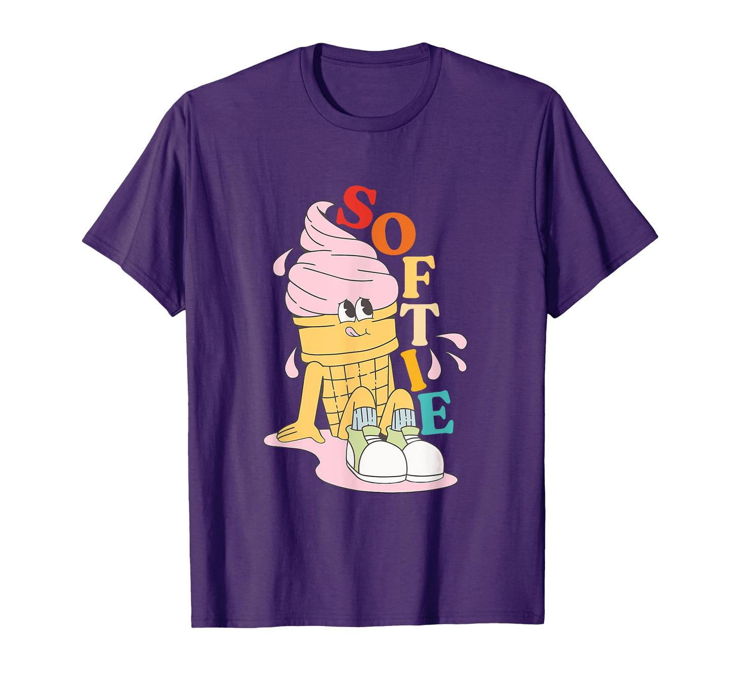 Softie Ice Cream Vintage Design T-Shirt