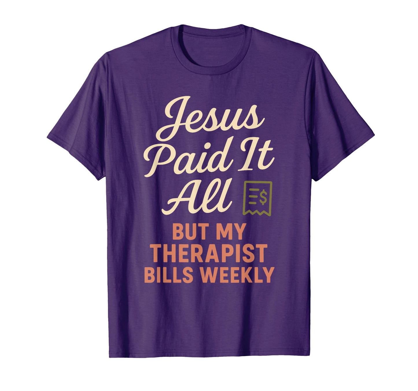 Jesus and Therapy Faith Healing Bible Boundaries Prayer T-Shirt
