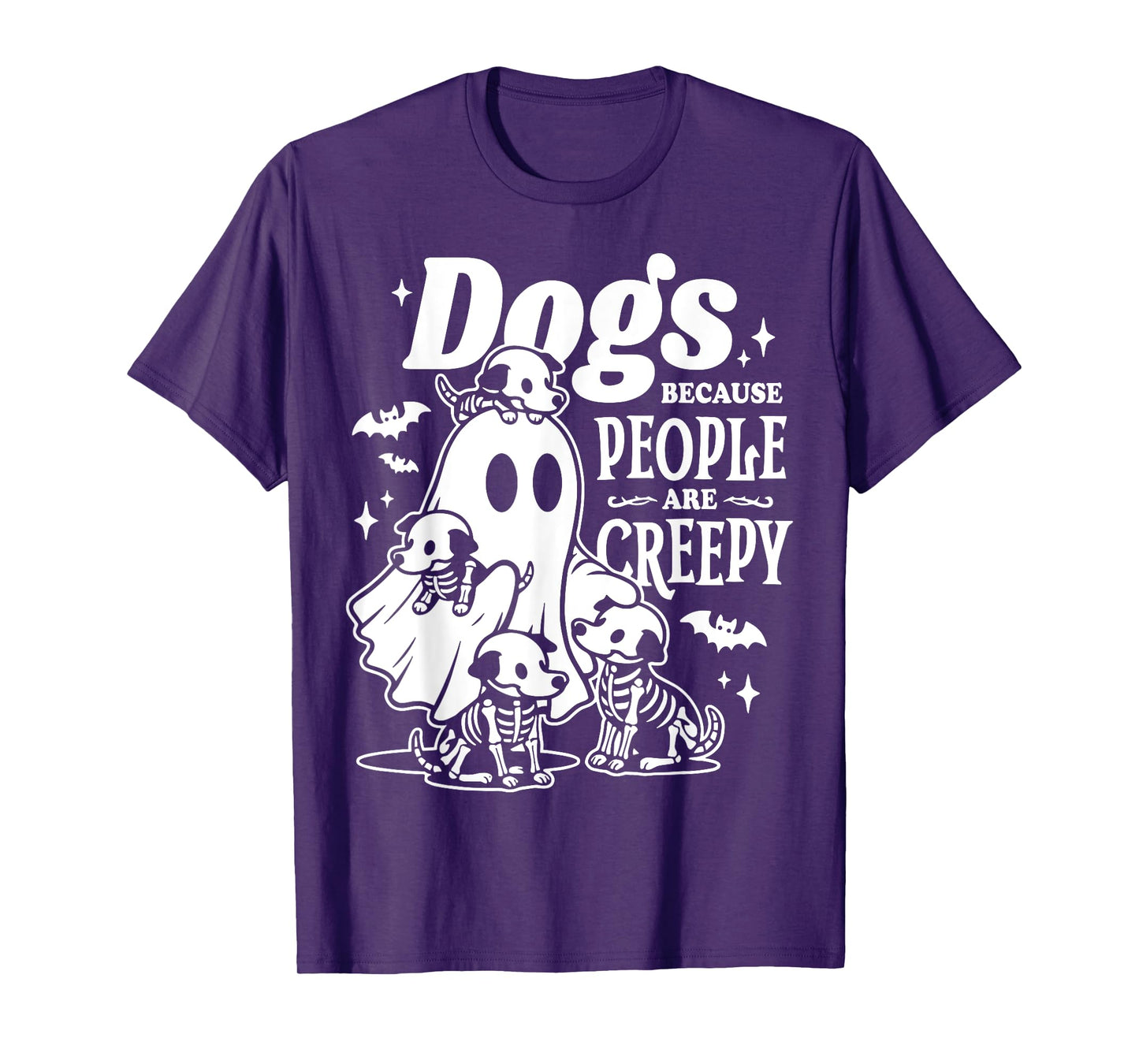 Halloween Ghost Dogs Because People Are Creepy T-Shirt