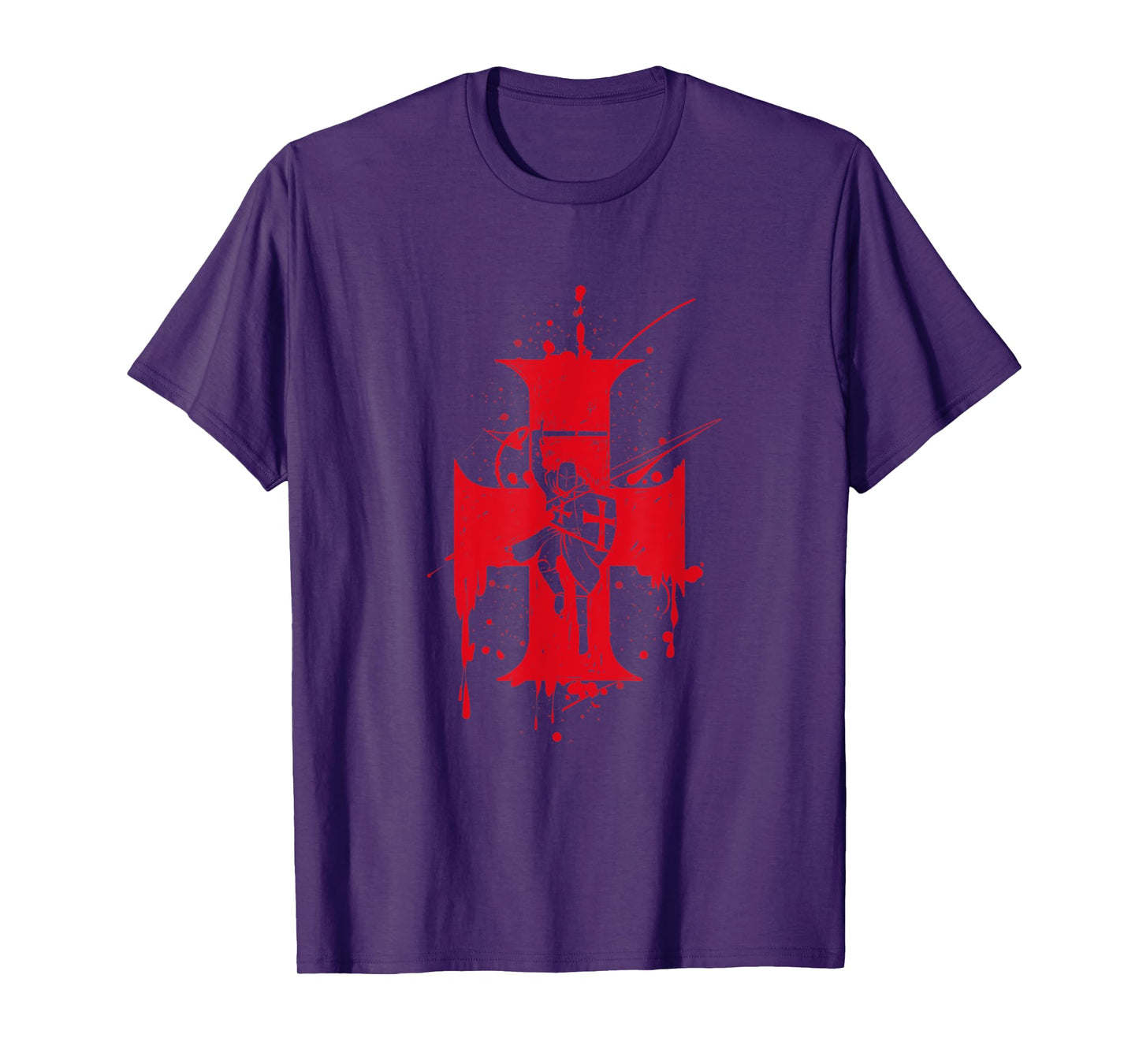 Catholic Templar Knights Templar Cross T-Shirt